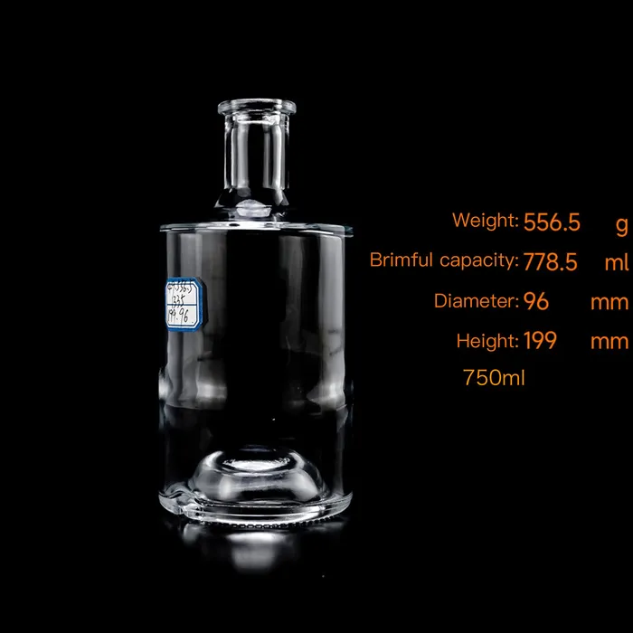 Factory price high quality super flint Whisky spirit glass bottle wine directly supplied by manufacturer